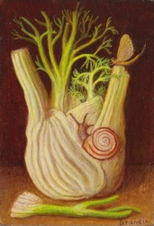 Nature morte au fenouil et  l'escargot