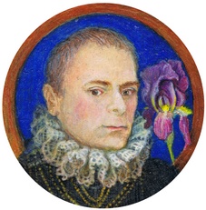 Portrait miniature de l' artiste